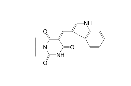 Pyrimidine-2,4,6(1H,3H,5H)-trione, 1-tert-butyl-5-(3-indolylmethylene)-