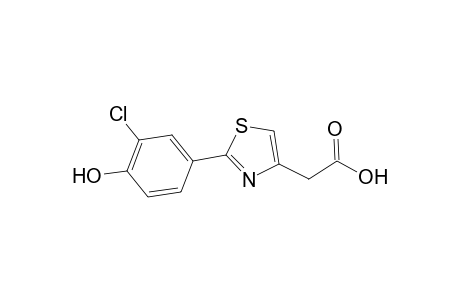 4-Thiazoleacetic acid, 2-(3-chloro-4-hydroxyphenyl)-