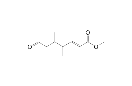 Methyl 4,5-dimethyl-7-oxo-2-heptenoate