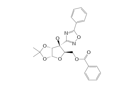 3-C-(5-O-BENZOYL-1,2-O-ISOPROPYLIDENE-ALPHA-D-XYLOFURANO-3-YL)-5-PHENYL-1,2,4-OXADIAZOLE