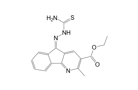 5H-indeno[1,2-b]pyridine-3-carboxylic acid, 5-[(aminocarbonothioyl)hydrazono]-2-methyl-, ethyl ester, (5Z)-
