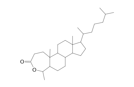 3,4-SECO-5alpha-CHOLESTAN-3-OIC ACID, 4-HYDROXY-4-METHYL-, .episolon-LACTONE, (4R)-