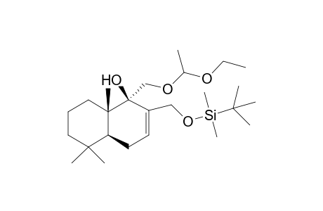 1,4,4a,5,6,7,8,8a-Octahydro-1-hydroxy-5,5,8a-trimethyl-(1R,4aS,8aS)-1,2-naphthalenedimethanol 1-[1-(ethoxy)ethyl]2-tert-butyldimethylsilyl diether