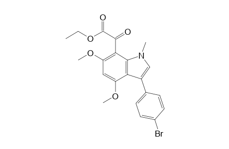 Ethyl 3-(4-bromophenyl)-4,6-dimethoxy-1-methylindole-7-glyoxylate