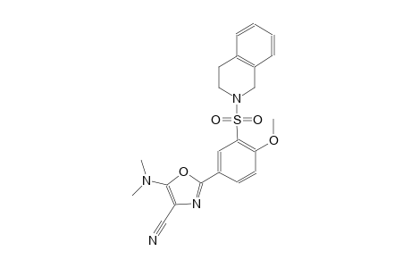 4-oxazolecarbonitrile, 2-[3-[(3,4-dihydro-2(1H)-isoquinolinyl)sulfonyl]-4-methoxyphenyl]-5-(dimethylamino)-