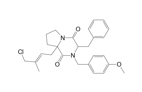6-[(2E)-4-Chloro-3-methylbut-2-enyl]-2,5-diketo-4-(4-methoxy-benzyl)-3-benzyl-1,4-diazabicyclo[4.3.0]nonane
