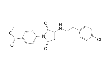 4-[3-[2-(4-chlorophenyl)ethylamino]-2,5-diketo-pyrrolidino]benzoic acid methyl ester
