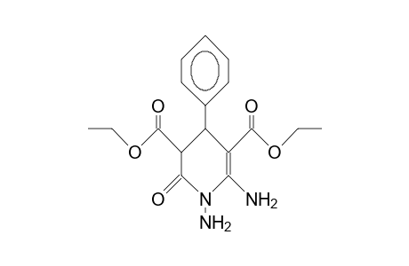 1,6-Diamino-1,2,3,4-tetrahydro-2-oxo-4-phenyl-py ridine-3,5-dicarboxylic acid, diethyl ester