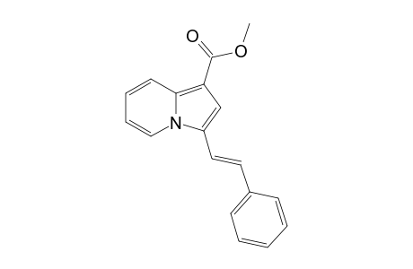 1-(Methoxycarbonyl)-3-(.beta.-styryl)indolizine