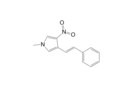 (E)-1-Methyl-3-nitro-4-(2-phenylethenyl)pyrrole
