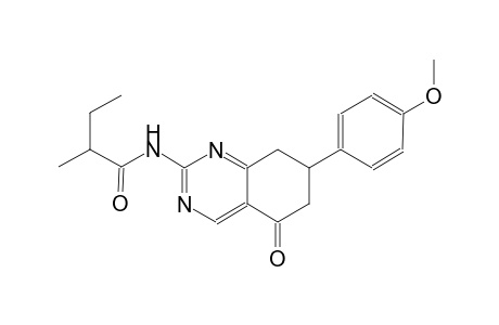 N-[7-(4-methoxyphenyl)-5-oxo-5,6,7,8-tetrahydro-2-quinazolinyl]-2-methylbutanamide
