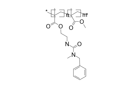 Poly[1-methyl-1-(methylbenzylureylene-ethyleneoxycarbonyl)ethylene-co-methyl methacrylate], 8:2