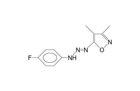 3-(4-Fluoro-phenyl)-1-(3,4-dimethyl-5-isoxazolyl)-triazene