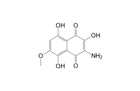 3-Amino-2,5,8-trihydroxy-6(7)-methoxynaphthalene-1,4-dione