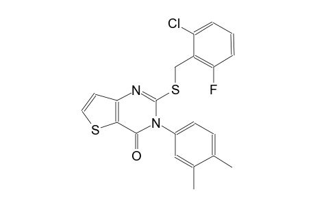 thieno[3,2-d]pyrimidin-4(3H)-one, 2-[[(2-chloro-6-fluorophenyl)methyl]thio]-3-(3,4-dimethylphenyl)-