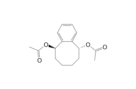 5,10-Benzocyclooctenediol, 5,6,7,8,9,10-hexahydro-, diacetate, (5R-trans)-