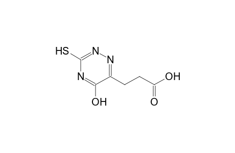 6-[2-Carboxyethyl]-3-mercapto-5-oxo-2,5-dihydro-1,2,4-triazine
