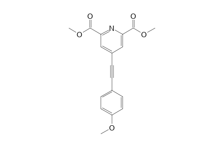 4-[2-(4-methoxyphenyl)ethynyl]pyridine-2,6-dicarboxylic acid dimethyl ester