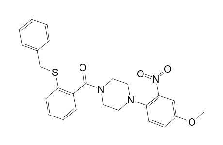 1-{[2-(benzylsulfanyl)phenyl]carbonyl}-4-(4-methoxy-2-nitrophenyl)piperazine