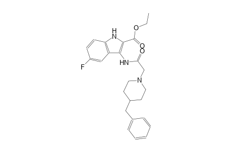 ethyl 3-{[(4-benzyl-1-piperidinyl)acetyl]amino}-5-fluoro-1H-indole-2-carboxylate