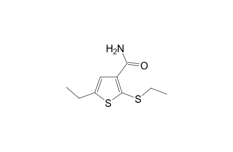 5-Ethyl-2-(ethylthio)-3-thiophenecarboxamide