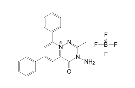 3-Amino-2-methyl-6,8-diphenyl-4-oxo-3,4-dihydropyrido[2,1-f][1,2,4]triazin-9-ium tetrafluoroborate
