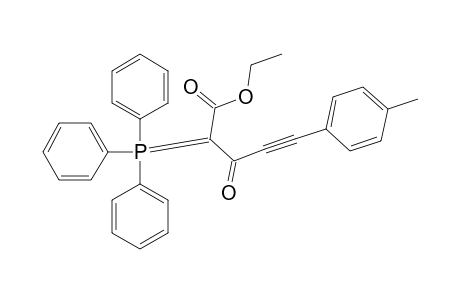 Ethyl 5-(4-methylphenyl)-3-oxo-2-triphenylphosphoranylidenepent-4-ynoate