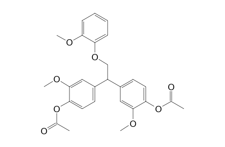 Phenol, 4,4'-[2-(2-methoxyphenoxy)ethylidene]bis[2-methoxy-, diacetate