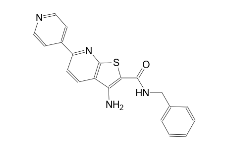 thieno[2,3-b]pyridine-2-carboxamide, 3-amino-N-(phenylmethyl)-6-(4-pyridinyl)-