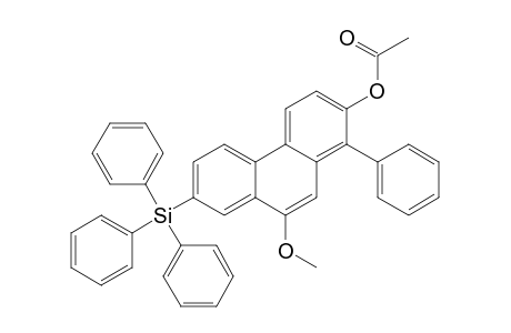2-(Triphenylsilyl)-7-acetoxy-8-phenyl-10-methoxy-phenanthrene