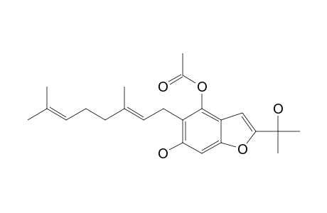 2'-(1-HYDROXYISOPROPYL)-FURANOPENTACOCCOL;2-(1-HYDROXY-1-METHYLETHYL)-4-ACETOXY-6-HYDROXYBENZOFURAN