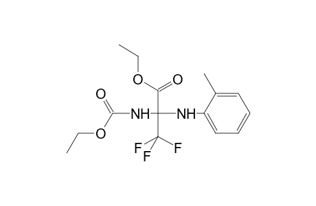 Ethyl 2-[(ethoxycarbonyl)amino]-3,3,3-trifluoro-2-[(2-methylphenyl)amino]propanoate