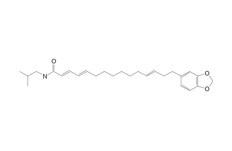 RIDLEYAMIDE;N-ISOBUTYL-15-(3',4'-METHYLENEDIOXYPHENYL)-2E,4E,12E-PENTADECATRIENAMIDE