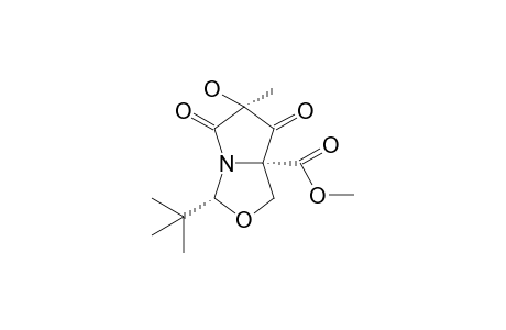 (3R,6S,7aR)-3-tert-butyl-6-hydroxy-5,7-diketo-6-methyl-1,3-dihydropyrrolo[1,2-c]oxazole-7a-carboxylic acid methyl ester
