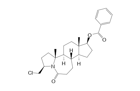 3-.beta.-(Chloromethyl)-,17.beta.-hydroxy-5-aza-A-nor-B-homoandrostan-6-one Benzoate