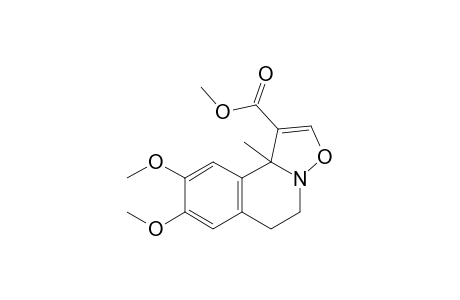 Methyl 5,6-dihydro-8,9-dimethoxy-10b-methylisoxazolo[3,2-a]isoquinoline-1-carboxylate