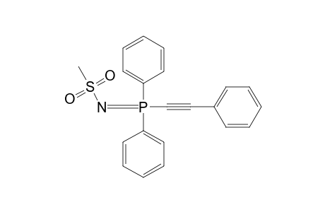 N-[diphenyl(phenylethynyl)phosphoranylidene]methanesulfonamide