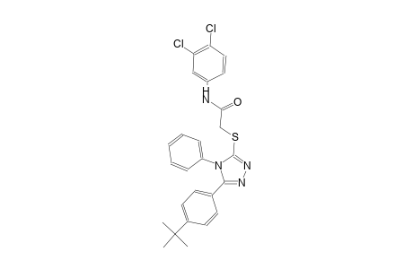 2-{[5-(4-tert-butylphenyl)-4-phenyl-4H-1,2,4-triazol-3-yl]sulfanyl}-N-(3,4-dichlorophenyl)acetamide