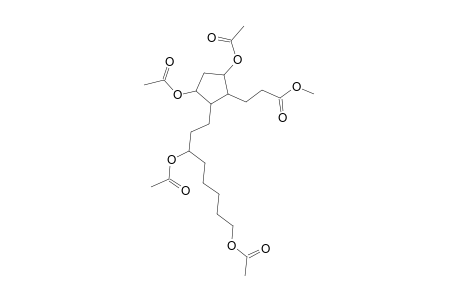 Cyclopentanepropanoic acid, 3,5-bis(acetyloxy)-2-[3,8-bis(acetyloxy)octyl]-, methyl ester