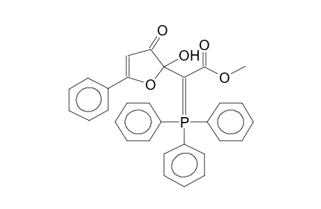 2-HYDROXY-2-(TRIPHENYLPHOSPHORANYLIDENE)METHOXYCARBONYL-5-PHENYL-2,3-DIHYDRO-3-FURANONE (C-C SINGLE BOND ISOMER MIXTURE)
