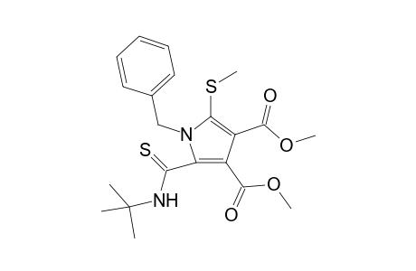 Dimethyl 1-benzyl-5-(tert-butylthiocarbomyl)-2-(methylthio)-1H-pyrrole-3,4-dicarboxylate