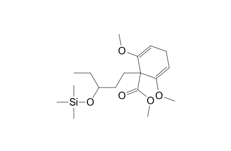 2,5-Cyclohexadiene-1-carboxylic acid, 2,6-dimethoxy-1-[3-[(trimethylsilyl)oxy]pentyl]-, methyl ester