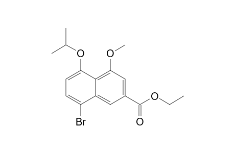 Ethyl 4-methoxy-8-bromo-5-isopropoxy-2-naphthoate