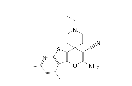 2'-amino-7',9'-dimethyl-1-propylspiro[piperidine-4,4'-pyrano[2',3':4,5]thieno[2,3-b]pyridine]-3'-carbonitrile