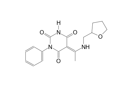 (5E)-1-phenyl-5-{1-[(tetrahydro-2-furanylmethyl)amino]ethylidene}-2,4,6(1H,3H,5H)-pyrimidinetrione