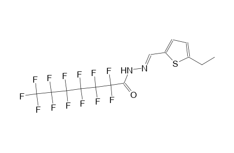 N'-[(E)-(5-ethyl-2-thienyl)methylidene]-2,2,3,3,4,4,5,5,6,6,7,7,7-tridecafluoroheptanohydrazide