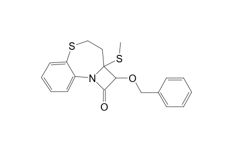 2,2a,3,4-Tetrahydro-2-benzyloxy-2a-methylthio-1H-azeto[2,1-d][1,5]benzothiazepin-1-one