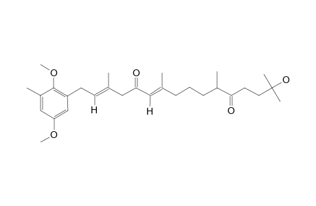 (2E,6E)-1-(2,5-dimethoxy-3-methylphenyl)-15-hydroxy-3,7,11,15-tetramethylhexadeca-2,6-diene-5,12-dione