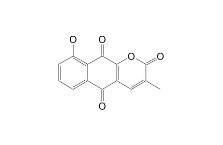 LAMBERTELLIN;9-HYDROXY-3-METHYL-2H-NAPHTHO-[2,3-B]-PYRAN-2,5,10-TRIONE