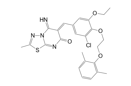 7H-[1,3,4]thiadiazolo[3,2-a]pyrimidin-7-one, 6-[[3-chloro-4-[2-(2,6-dimethylphenoxy)ethoxy]-5-ethoxyphenyl]methylene]-5,6-dihydro-5-imino-2-methyl-, (6Z)-